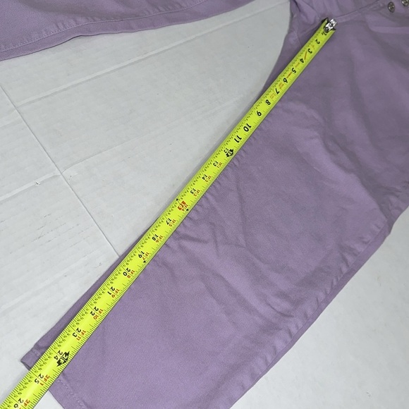 Zara Women’s High Waisted Baggy Paperbag Jeans Size 4 Lavender Purple Denim - Picture 12 of 12